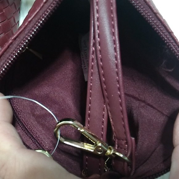 NWT Faux Woven Leather Tote Wristlet-Pouch Crossbody Zip Wal… - Picture 12 of 15